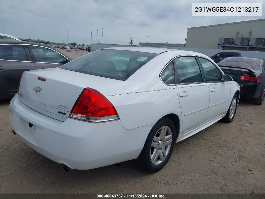 2012 Chevrolet Impala Lt VIN: 2G1WG5E34C1213217 Lot: 40843737