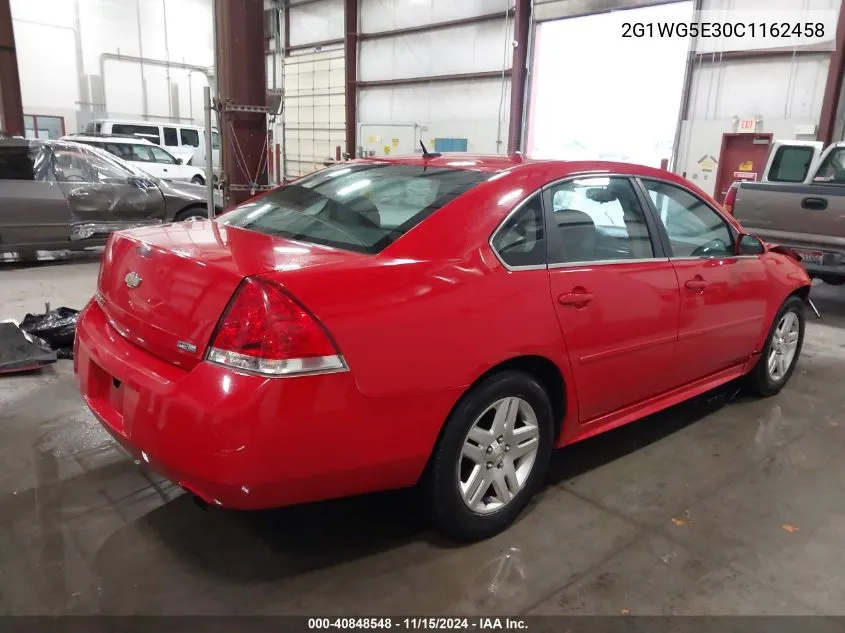 2012 Chevrolet Impala Lt VIN: 2G1WG5E30C1162458 Lot: 40848548