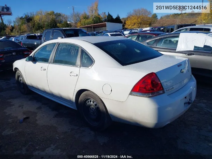 2G1WD5E33C1244516 2012 Chevrolet Impala Police