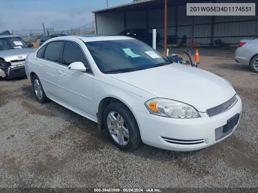 2013 Chevrolet Impala Lt VIN: 2G1WG5E34D1174551 Lot: 39483959