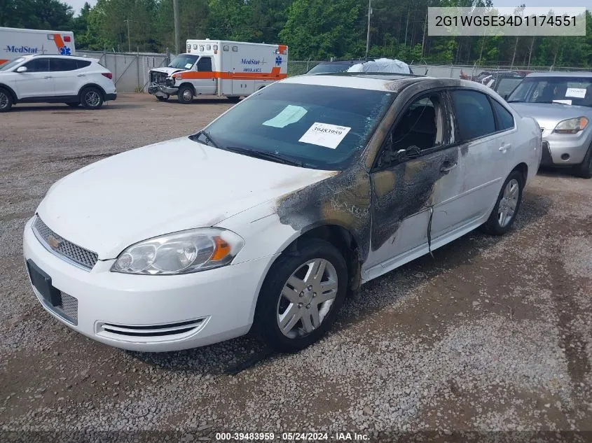 2G1WG5E34D1174551 2013 Chevrolet Impala Lt