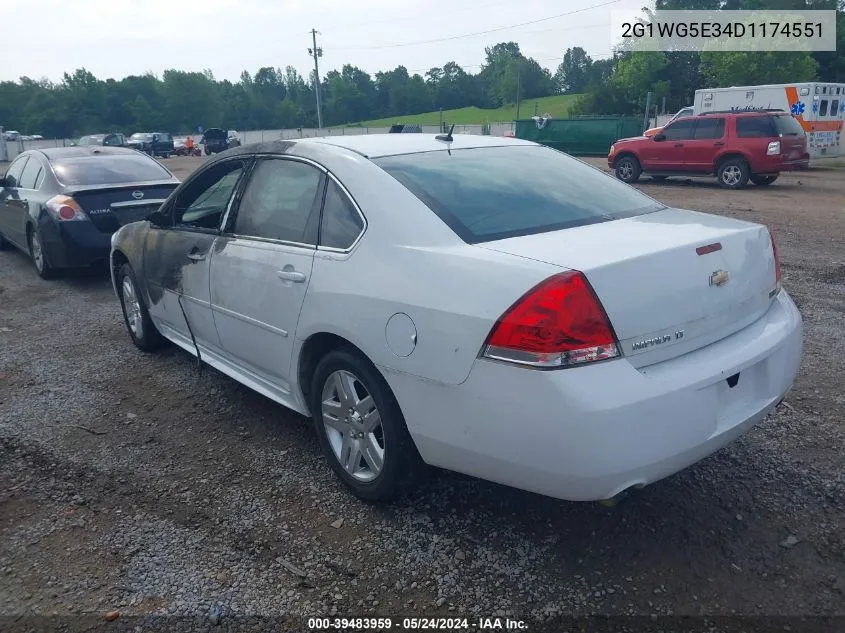 2013 Chevrolet Impala Lt VIN: 2G1WG5E34D1174551 Lot: 39483959