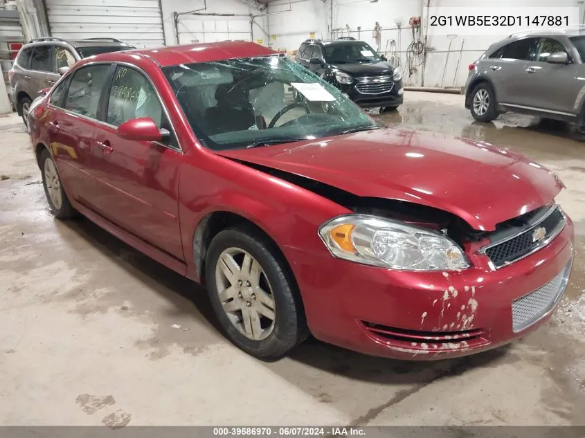 2013 Chevrolet Impala Lt VIN: 2G1WB5E32D1147881 Lot: 39586970