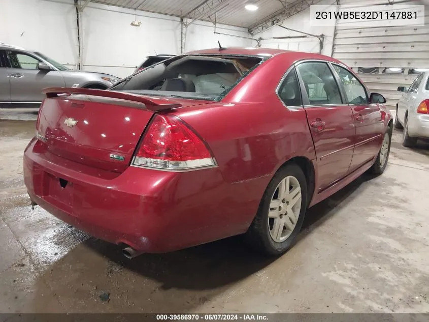 2013 Chevrolet Impala Lt VIN: 2G1WB5E32D1147881 Lot: 39586970