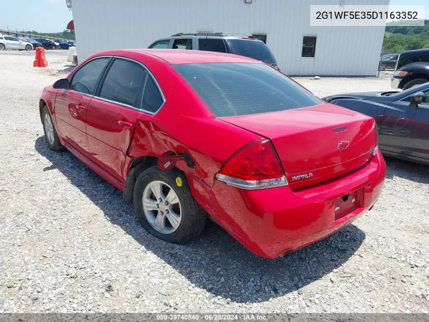 2013 Chevrolet Impala Ls VIN: 2G1WF5E35D1163352 Lot: 39740840