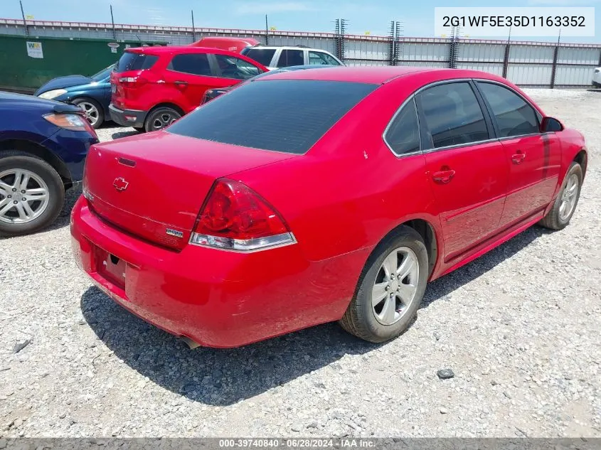 2013 Chevrolet Impala Ls VIN: 2G1WF5E35D1163352 Lot: 39740840