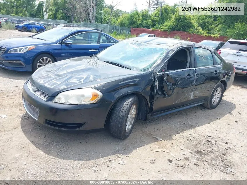 2013 Chevrolet Impala Ls VIN: 2G1WF5E36D1242982 Lot: 39818039