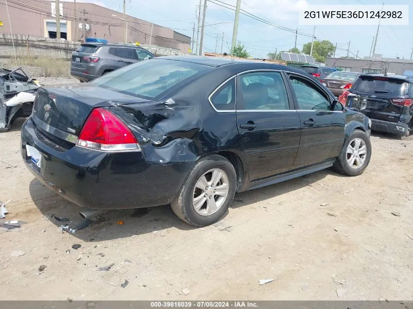 2013 Chevrolet Impala Ls VIN: 2G1WF5E36D1242982 Lot: 39818039