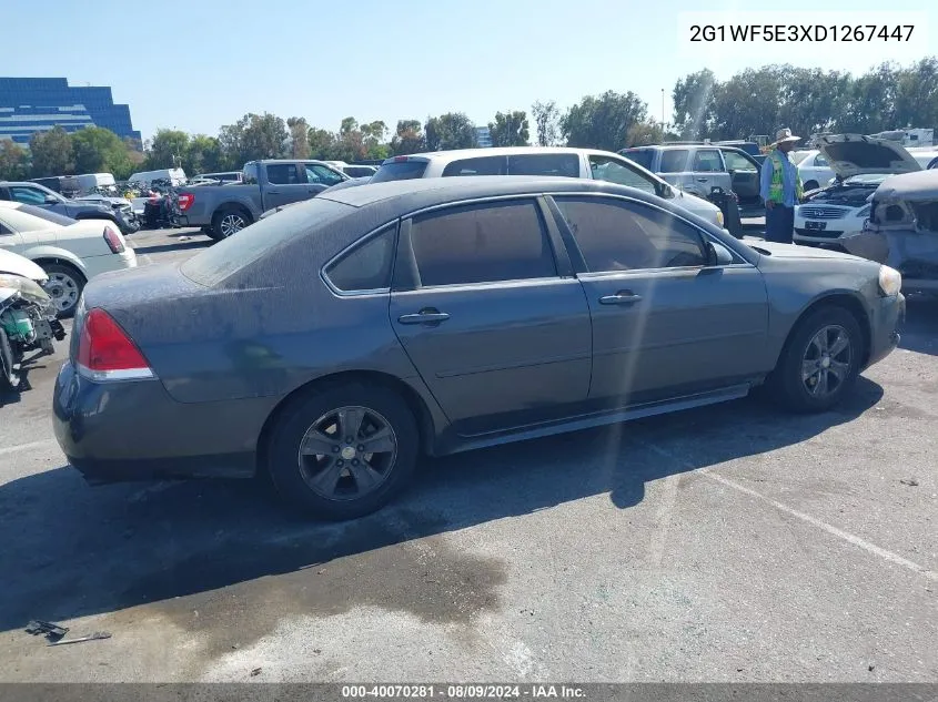 2013 Chevrolet Impala Ls VIN: 2G1WF5E3XD1267447 Lot: 40070281