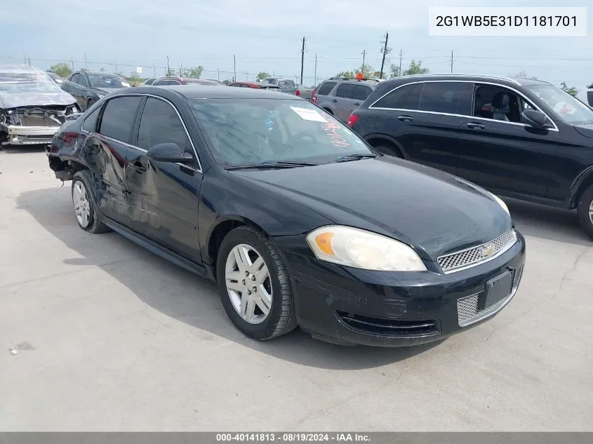 2013 Chevrolet Impala Lt VIN: 2G1WB5E31D1181701 Lot: 40141813