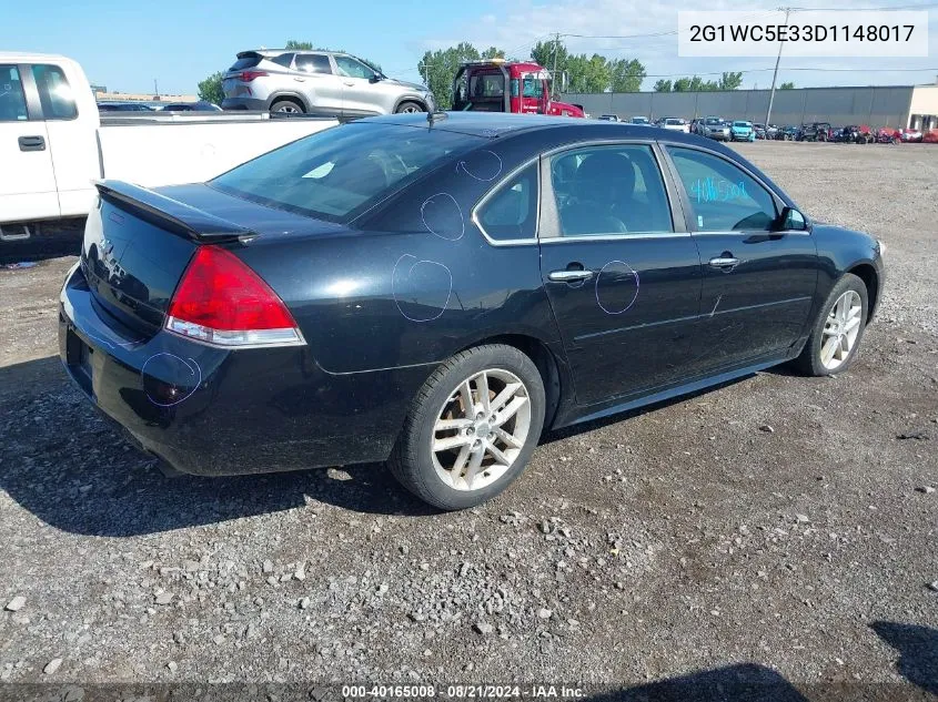 2013 Chevrolet Impala Ltz VIN: 2G1WC5E33D1148017 Lot: 40165008