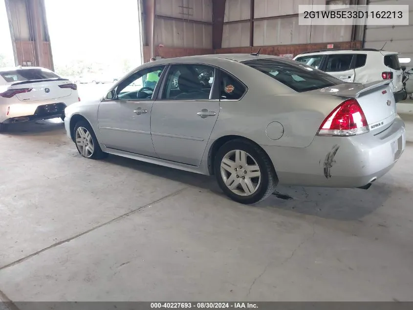 2013 Chevrolet Impala Lt VIN: 2G1WB5E33D1162213 Lot: 40227693