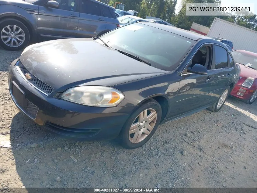 2013 Chevrolet Impala Lt VIN: 2G1WG5E38D1239451 Lot: 40231027