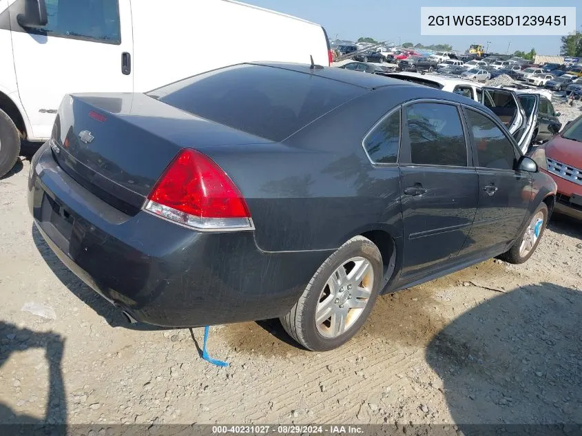 2013 Chevrolet Impala Lt VIN: 2G1WG5E38D1239451 Lot: 40231027