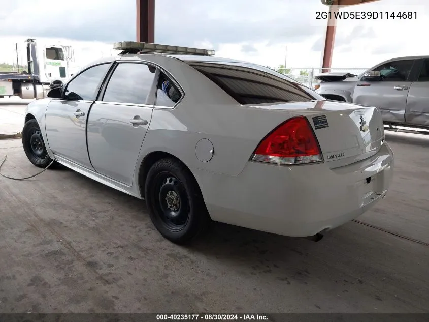 2013 Chevrolet Impala Police VIN: 2G1WD5E39D1144681 Lot: 40235177