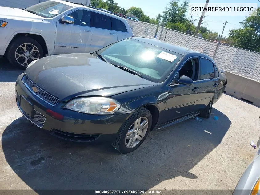 2013 Chevrolet Impala Lt VIN: 2G1WB5E34D1165010 Lot: 40267757