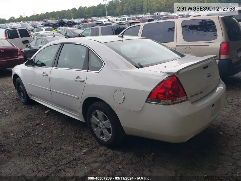 2013 Chevrolet Impala Lt VIN: 2G1WG5E39D1212758 Lot: 40307209