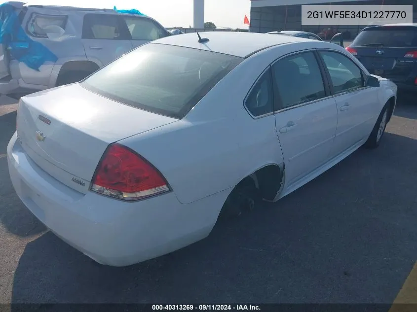 2013 Chevrolet Impala Ls VIN: 2G1WF5E34D1227770 Lot: 40313269