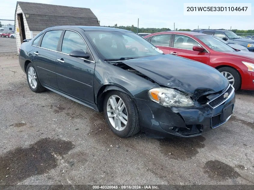 2013 Chevrolet Impala Ltz VIN: 2G1WC5E33D1104647 Lot: 40320045