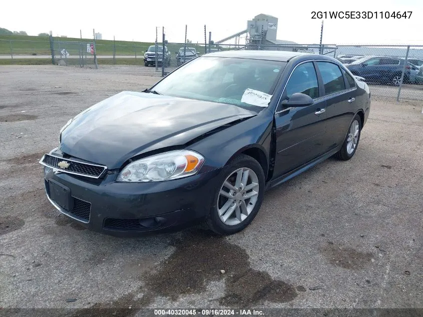 2013 Chevrolet Impala Ltz VIN: 2G1WC5E33D1104647 Lot: 40320045