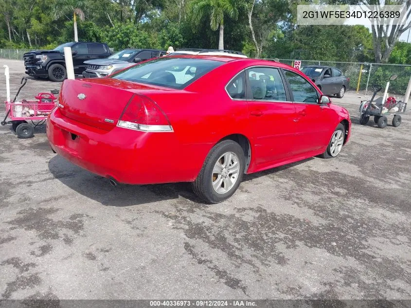 2013 Chevrolet Impala Ls VIN: 2G1WF5E34D1226389 Lot: 40336973