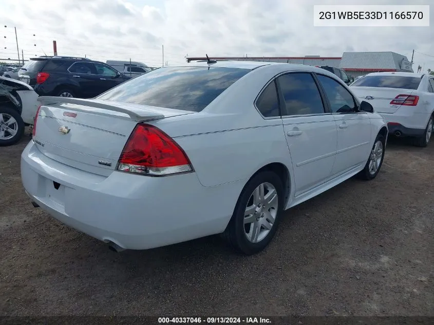 2013 Chevrolet Impala Lt VIN: 2G1WB5E33D1166570 Lot: 40337046