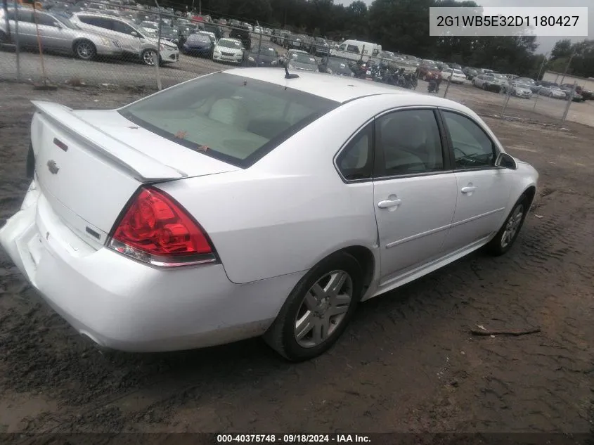 2013 Chevrolet Impala Lt VIN: 2G1WB5E32D1180427 Lot: 40375748