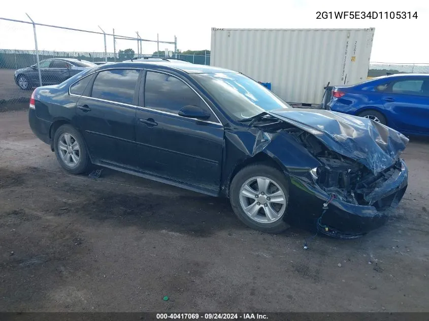 2013 Chevrolet Impala Ls VIN: 2G1WF5E34D1105314 Lot: 40417069