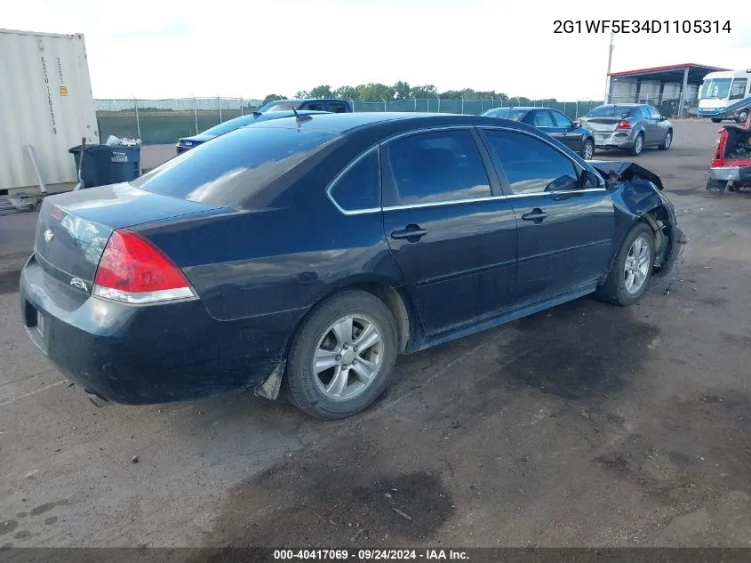 2013 Chevrolet Impala Ls VIN: 2G1WF5E34D1105314 Lot: 40417069