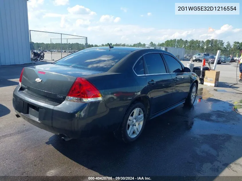 2013 Chevrolet Impala Lt VIN: 2G1WG5E32D1216554 Lot: 40420705