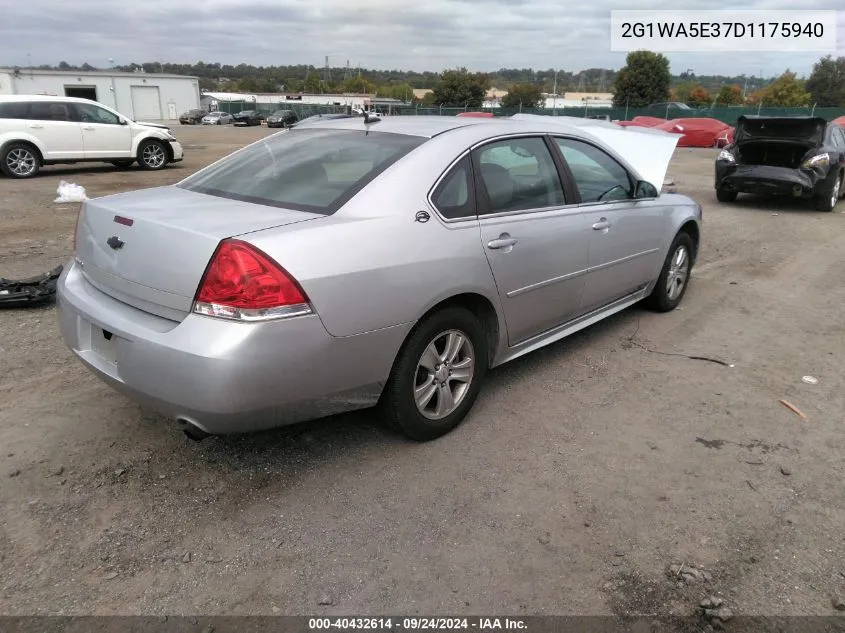 2013 Chevrolet Impala Ls VIN: 2G1WA5E37D1175940 Lot: 40432614