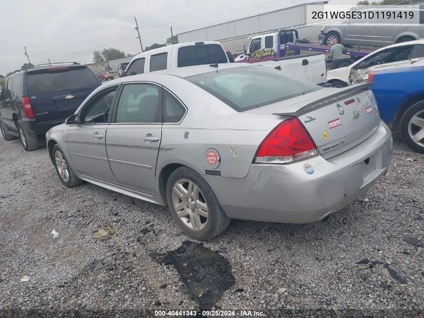 2013 Chevrolet Impala Lt VIN: 2G1WG5E31D1191419 Lot: 40441343