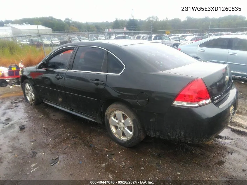 2013 Chevrolet Impala Lt VIN: 2G1WG5E3XD1260835 Lot: 40447076