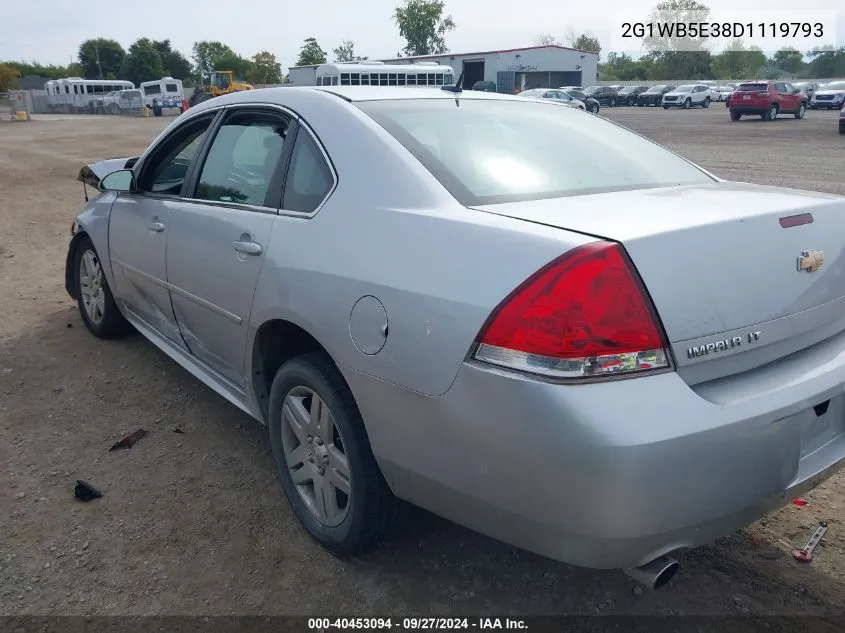 2013 Chevrolet Impala Lt VIN: 2G1WB5E38D1119793 Lot: 40453094