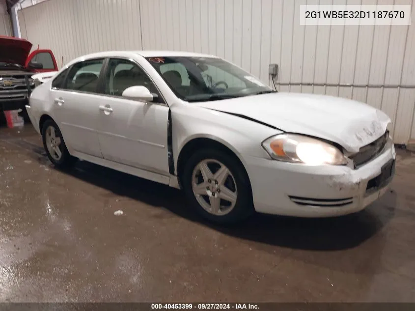 2013 Chevrolet Impala Lt VIN: 2G1WB5E32D1187670 Lot: 40453399