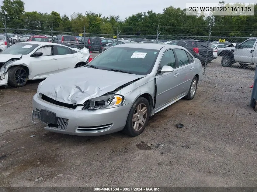 2013 Chevrolet Impala Lt VIN: 2G1WG5E32D1161135 Lot: 40461534