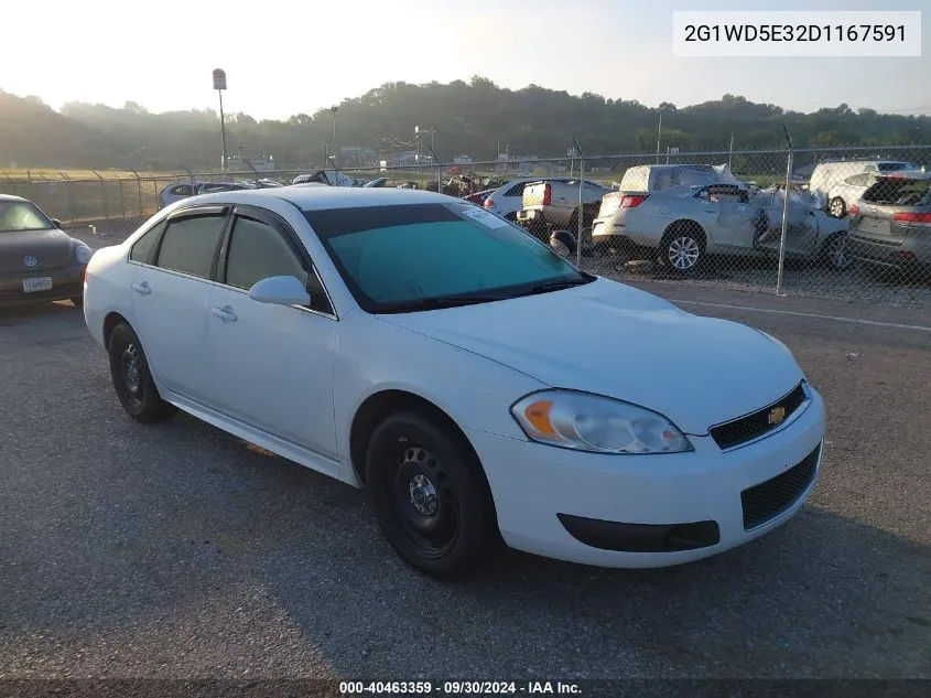 2013 Chevrolet Impala Police VIN: 2G1WD5E32D1167591 Lot: 40463359