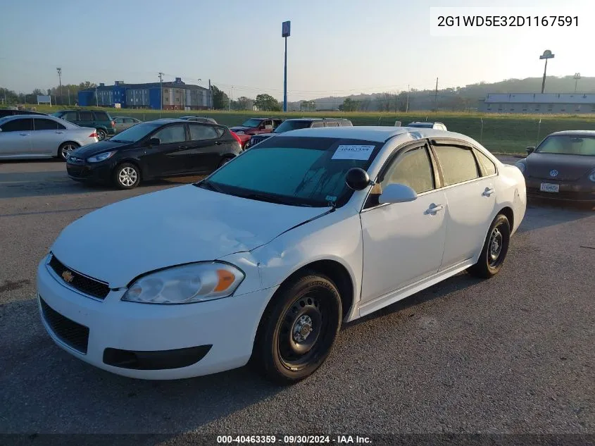 2013 Chevrolet Impala Police VIN: 2G1WD5E32D1167591 Lot: 40463359