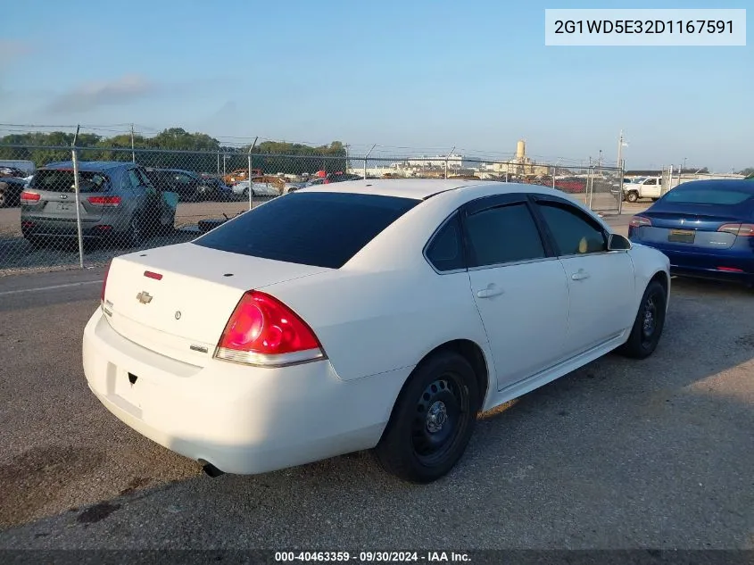 2G1WD5E32D1167591 2013 Chevrolet Impala Police