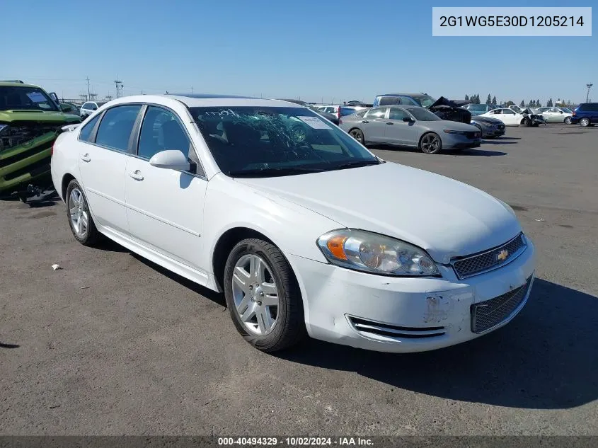 2013 Chevrolet Impala Lt VIN: 2G1WG5E30D1205214 Lot: 40494329