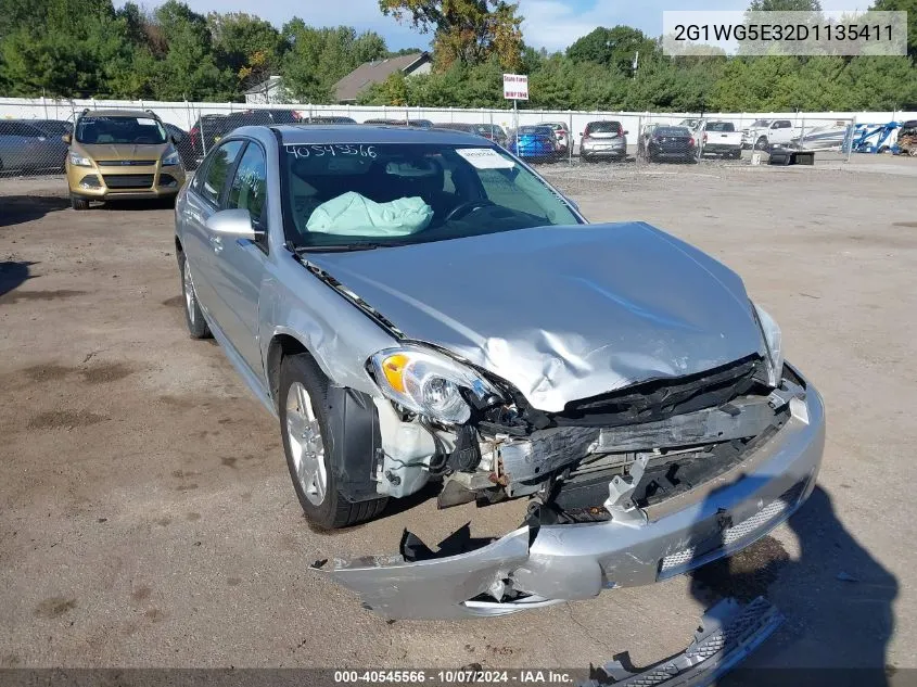 2013 Chevrolet Impala Lt VIN: 2G1WG5E32D1135411 Lot: 40545566