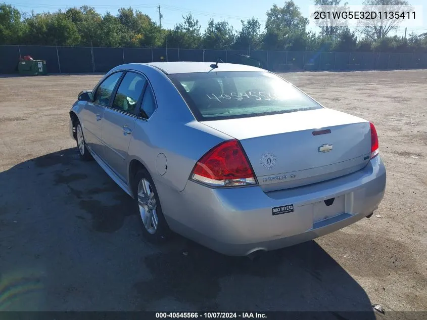 2013 Chevrolet Impala Lt VIN: 2G1WG5E32D1135411 Lot: 40545566