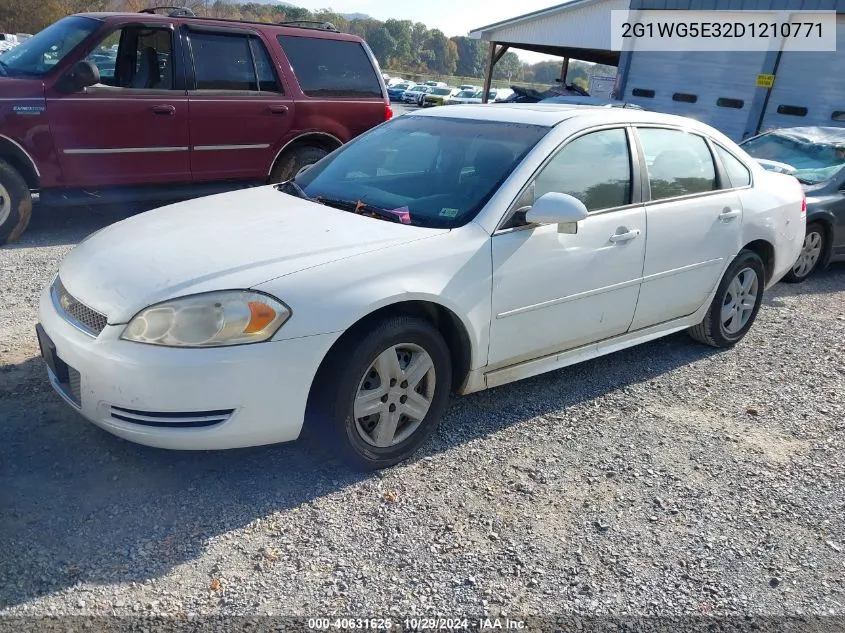 2013 Chevrolet Impala Lt VIN: 2G1WG5E32D1210771 Lot: 40631625