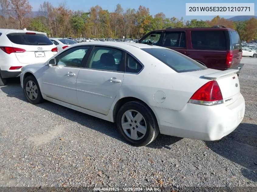 2013 Chevrolet Impala Lt VIN: 2G1WG5E32D1210771 Lot: 40631625