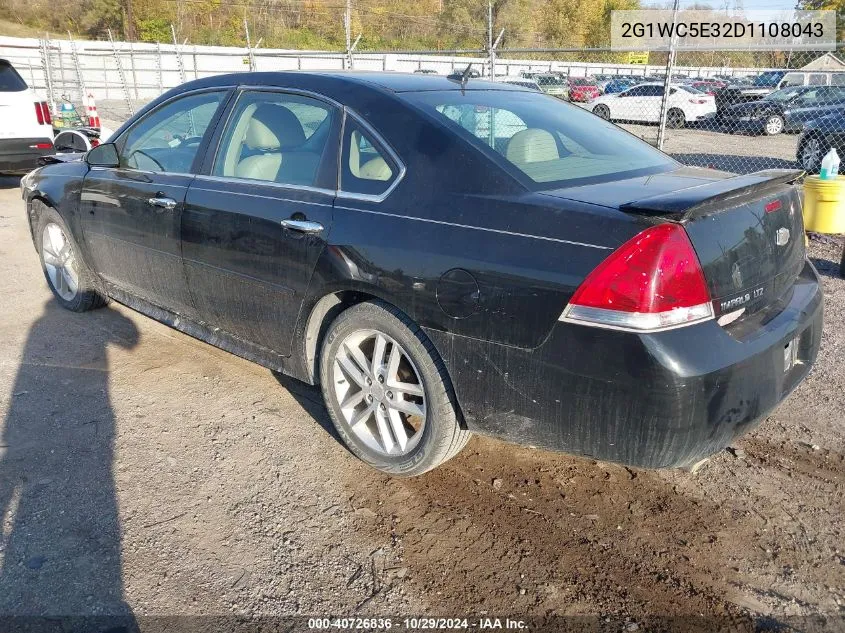 2013 Chevrolet Impala Ltz VIN: 2G1WC5E32D1108043 Lot: 40726836