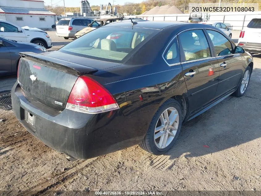 2013 Chevrolet Impala Ltz VIN: 2G1WC5E32D1108043 Lot: 40726836