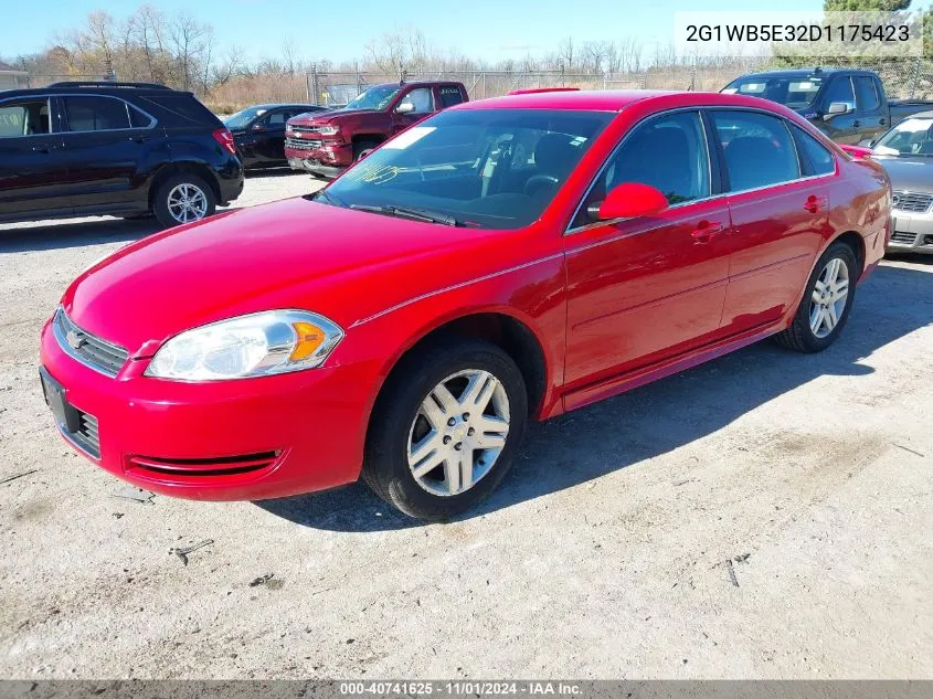 2013 Chevrolet Impala Lt VIN: 2G1WB5E32D1175423 Lot: 40741625