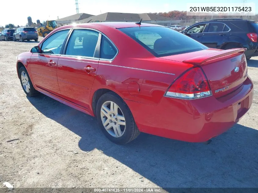 2013 Chevrolet Impala Lt VIN: 2G1WB5E32D1175423 Lot: 40741625