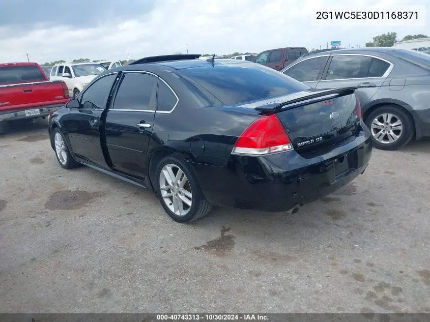 2013 Chevrolet Impala Ltz VIN: 2G1WC5E30D1168371 Lot: 40743313