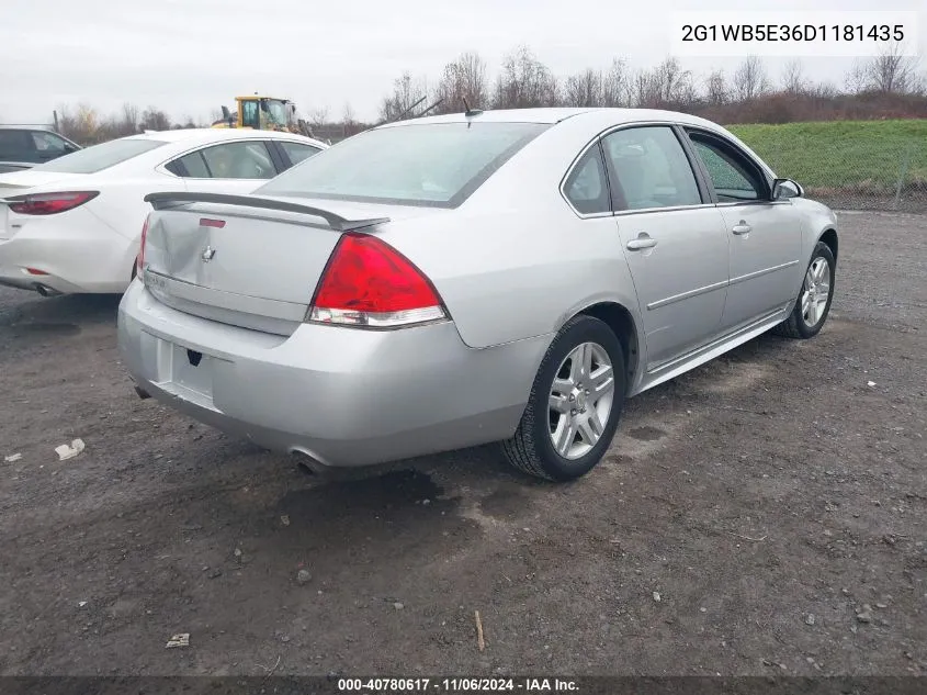 2013 Chevrolet Impala Lt VIN: 2G1WB5E36D1181435 Lot: 40780617